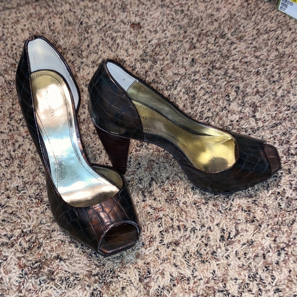 Brown dress heels